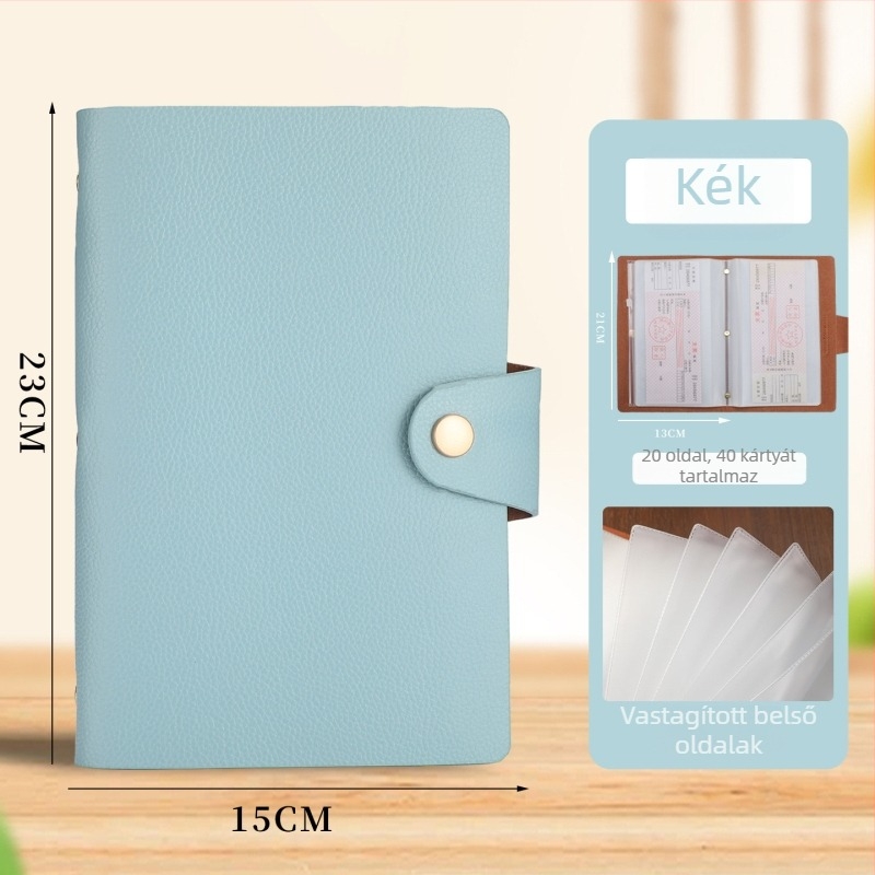 PU bőrös Nyugta mappa - 40 oldal, Modell Deposit Slip Book 001, Méretek 22×15.5 cm