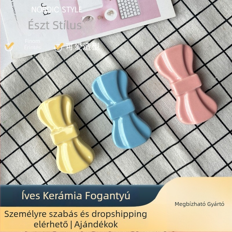 Kerámia fiókfogó, Nordic stílus, rud alakú, injekciós öntésű