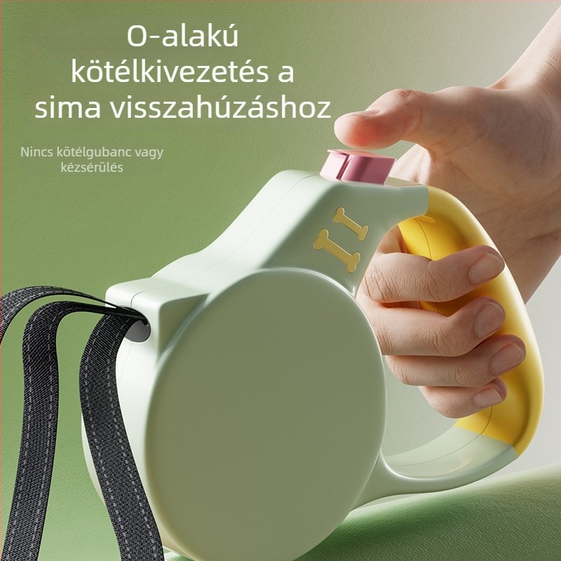 Automatikus kihúzható kutyapóráz kis- és közepes méretű kutyáknak – Shiba Inu, kölyök, Corgi