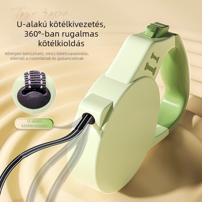 Automatikus kihúzható kutyapóráz kis- és közepes méretű kutyáknak – Shiba Inu, kölyök, Corgi