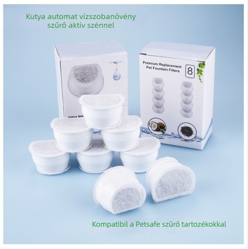 Aktív szénszűrőelem PetSafe automata itatóhoz – kutyáknak és macskáknak, 8 darabos csomag