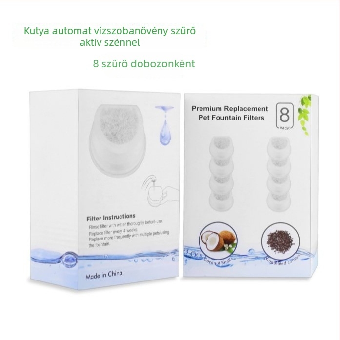 Aktív szénszűrőelem PetSafe automata itatóhoz – kutyáknak és macskáknak, 8 darabos csomag