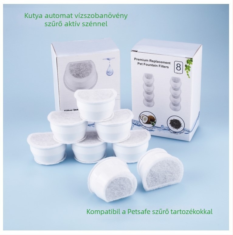 Aktív szénszűrőelem PetSafe automata itatóhoz – kutyáknak és macskáknak, 8 darabos csomag
