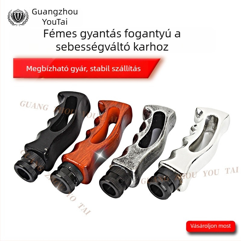 Alumíniumötvözet sebességváltó-gomb – YT-1171, általános kompatibilitás, kézi váltóhoz, hosszított dekoratív hullámos fej