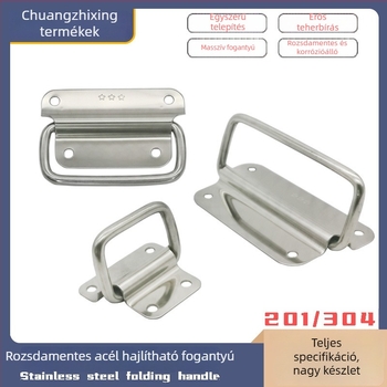 Rozsdamentes acél repülőgépészeti szerszámkészletekhez való fogantyú, összecsukható húzógyűrűs fogantyú, modell Samsung, stílus modern egyszerű, feldolgozás: sajtolás és polírozás, alkalmazás: repülési műveleti dobozok, szerszámkocsik, fiókok, berendezésaj