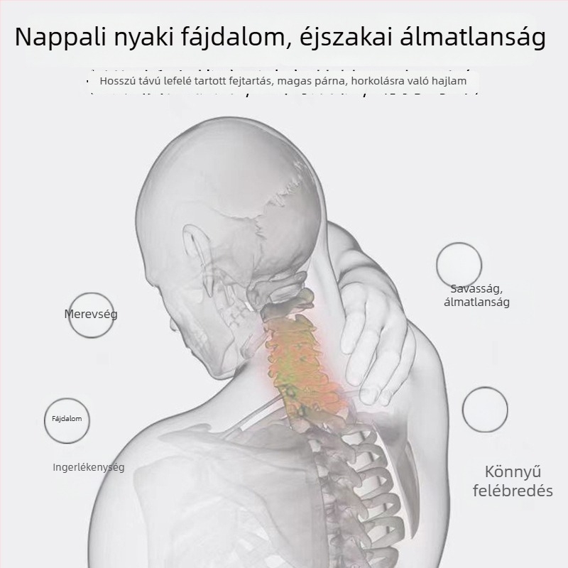 Pár nyakpárna, alacsony profil, puha, mosható, alvás támogatására, szállodák és panziók számára