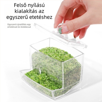 Akrilból készült automata csirke etető és ivóvíz adagolóval (Weibi)