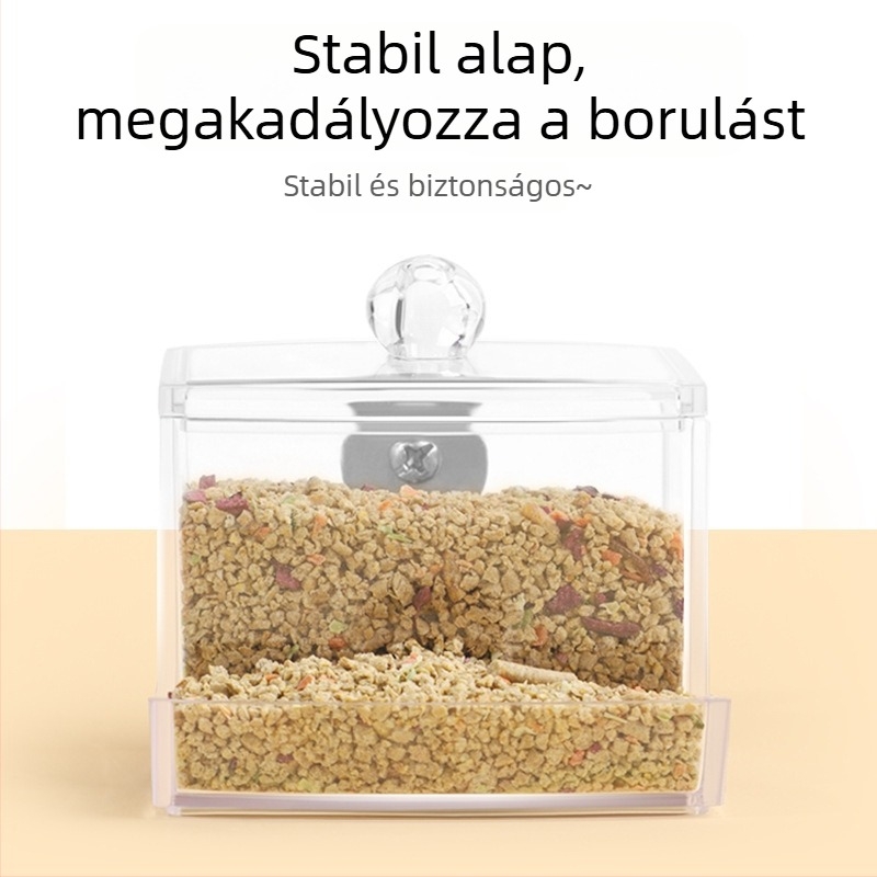 Akrilból készült automata csirke etető és ivóvíz adagolóval (Weibi)