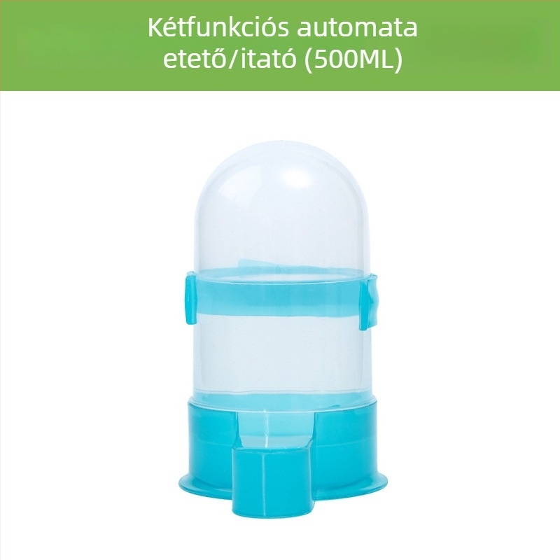 Akrilból készült automata csirke etető és ivóvíz adagolóval (Weibi)