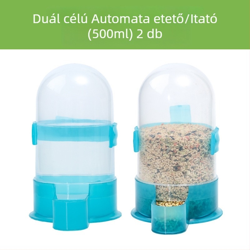 Akrilból készült automata csirke etető és ivóvíz adagolóval (Weibi)