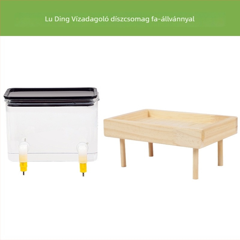 Akrilból készült automata csirke etető és ivóvíz adagolóval (Weibi)