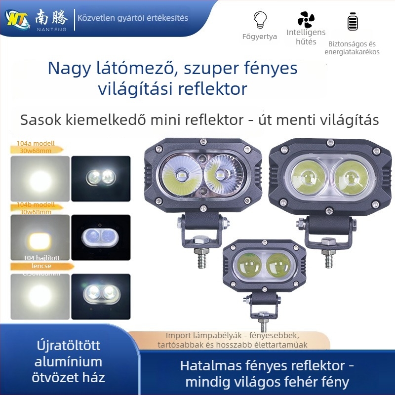 Autó LED reflektor mágneses tetőre szerelhető — terepjáró, 30W, 12-80V DC, 260 lm, LED