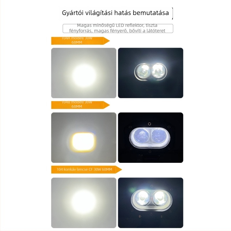 Autó LED reflektor mágneses tetőre szerelhető — terepjáró, 30W, 12-80V DC, 260 lm, LED