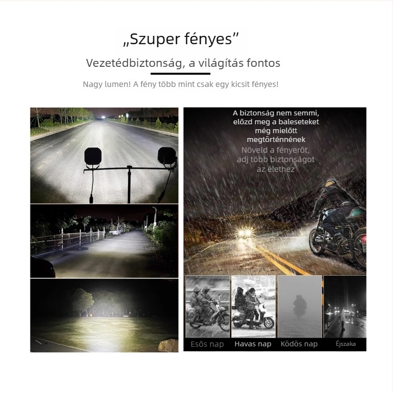 Autó LED reflektor mágneses tetőre szerelhető — terepjáró, 30W, 12-80V DC, 260 lm, LED