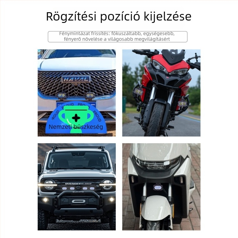 Autó LED reflektor mágneses tetőre szerelhető — terepjáró, 30W, 12-80V DC, 260 lm, LED