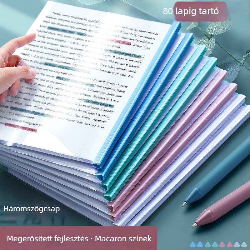 Műanyag rúd csipesz dokumentumokhoz