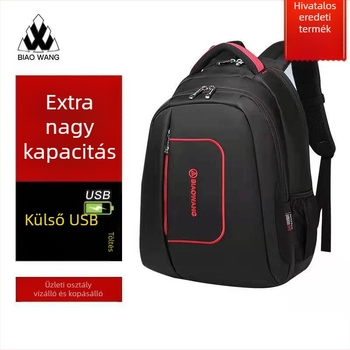 Férfi divat hátizsák üzleti utazáshoz, 36–55 L, nylon, lélegző, kopásálló, ergonomikus görbe hátsó panel