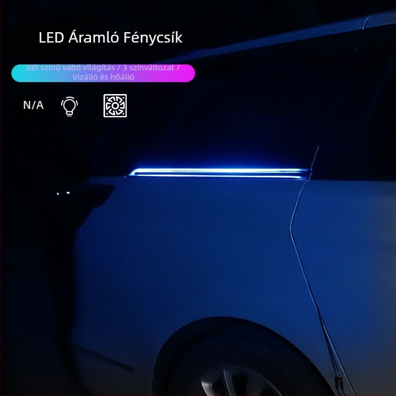 MPV Ajtó Track Light - Szilikon + LED, 12V, Beágyazott telepítés, MPV modellhez