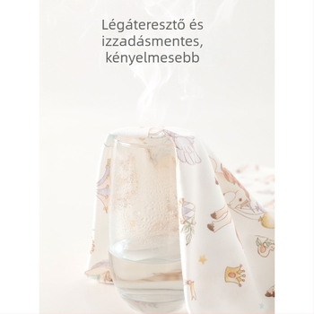 Su dou pamut baba swaddle kendő Cartoon mintával, A-kategóriás, babáknak és kiskorúaknak.