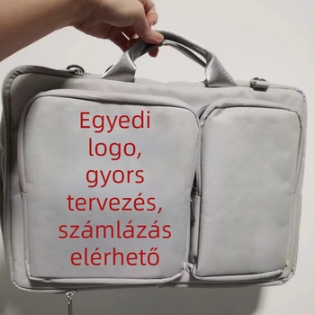 Laptop táska, utcai stílus, hordozható aktatáska, légáteresztő Oxford anyag, poliészter bélés, uniszex