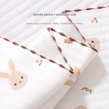 Soft Yun Baba ölelős paplan – 100% pamut külső, selyemszál töltet, 1 kg alatt, tavasz–ősz, 0–6 havi babák számára, testreszabható feldolgozás