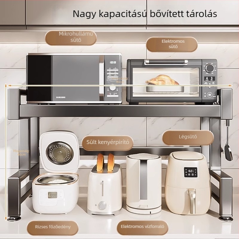 E-típusú szénacél mikrohullámú sütőpolc — fém szerkezet, Modell E, 1x1, OEM logó, Xiong Tribe Home Furnishing