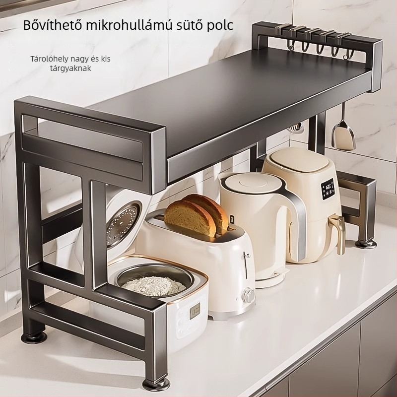 E-típusú szénacél mikrohullámú sütőpolc — fém szerkezet, Modell E, 1x1, OEM logó, Xiong Tribe Home Furnishing