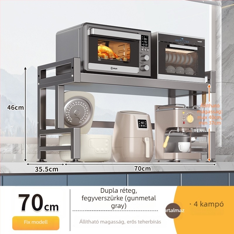 E-típusú szénacél mikrohullámú sütőpolc — fém szerkezet, Modell E, 1x1, OEM logó, Xiong Tribe Home Furnishing