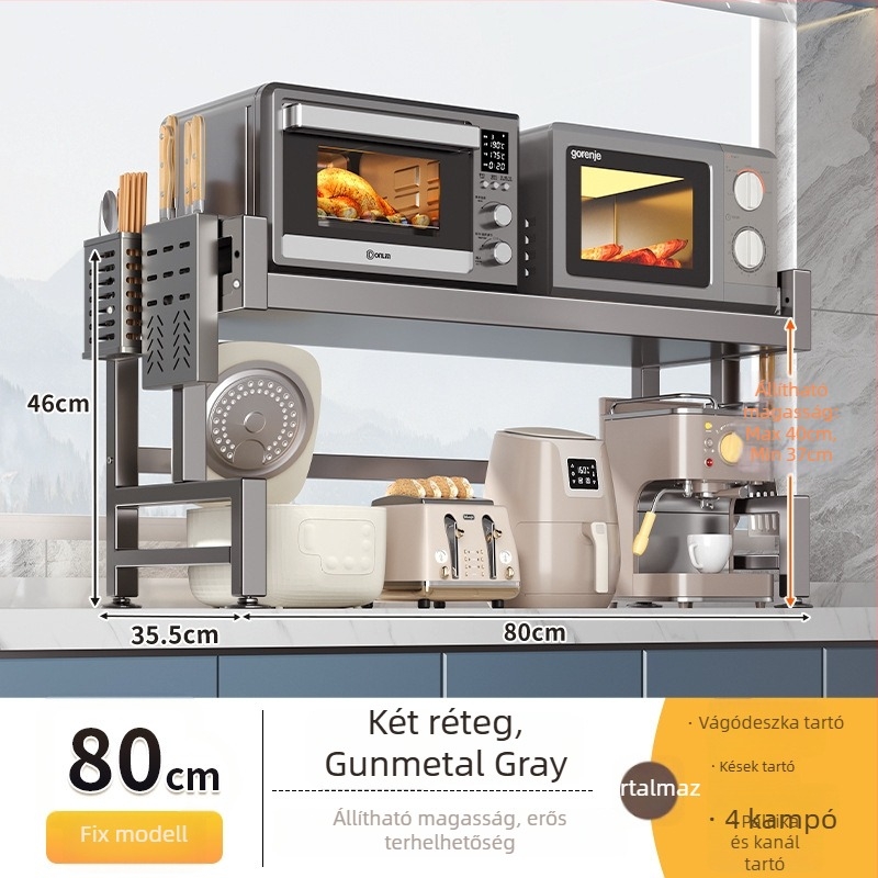 E-típusú szénacél mikrohullámú sütőpolc — fém szerkezet, Modell E, 1x1, OEM logó, Xiong Tribe Home Furnishing