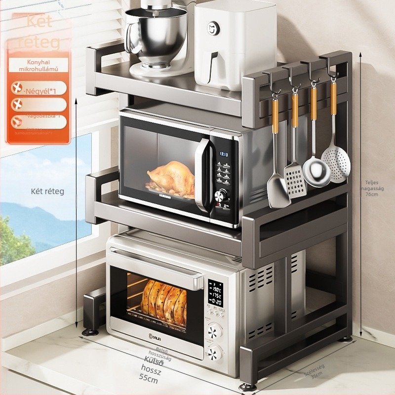 E-típusú szénacél mikrohullámú sütőpolc — fém szerkezet, Modell E, 1x1, OEM logó, Xiong Tribe Home Furnishing