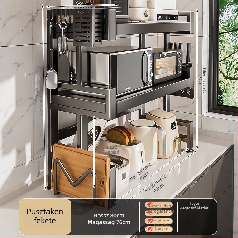 E-típusú szénacél mikrohullámú sütőpolc — fém szerkezet, Modell E, 1x1, OEM logó, Xiong Tribe Home Furnishing