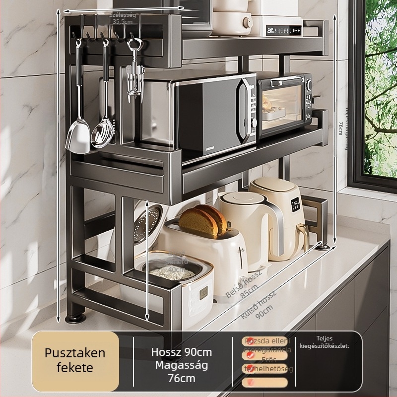 E-típusú szénacél mikrohullámú sütőpolc — fém szerkezet, Modell E, 1x1, OEM logó, Xiong Tribe Home Furnishing