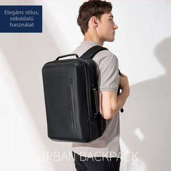 Férfi üzleti hátizsák — 20–35 L, Poliészter, Légáteresztő, Vízálló, 15.6 inch laptop kompatibil
