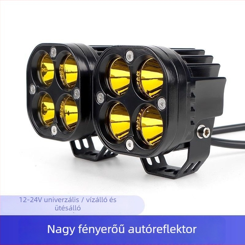 BJ40 A-oszlop LED spotlámpa — off-road első sáv világítás, négylevelű lóhere dizájn, PC ház, 8V, szerelés nélkül