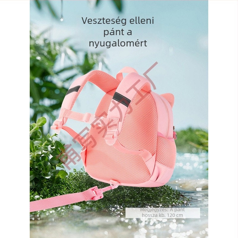 Ovodás lányok hátizsákja – aranyos állatmintás, könnyű iskolai táska (diving cloth; lélegző; vízálló; ultra-könnyű; gerinctámogatás)