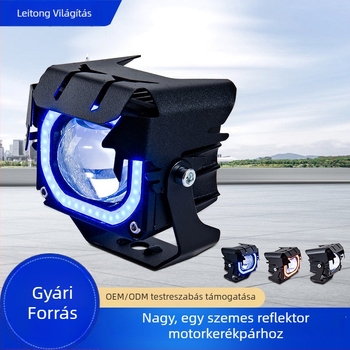 Thunder Pupil LED reflektor lézerkanonnal, magas és alacsony fényszórók autókhoz 12V-80V