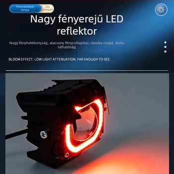 Thunder Pupil LED reflektor lézerkanonnal, magas és alacsony fényszórók autókhoz 12V-80V