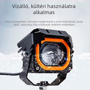 Thunder Pupil LED reflektor lézerkanonnal, magas és alacsony fényszórók autókhoz 12V-80V