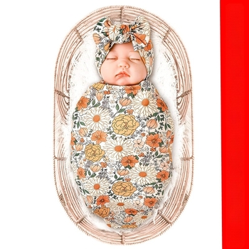 Újszülött baba wrap törölköző – poliészter anyag, Cartoon minta, tavasz–nyár–ősz, 0–12 hónapos korosztálynak, Biztonsági besorolás B