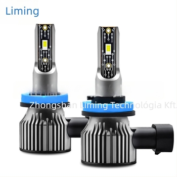 Plug-in LED autófényszóró H1/H4/H7-hez, integrált magas és alacsony fény, repülőgép-alumínium test, bemenet 10-32V