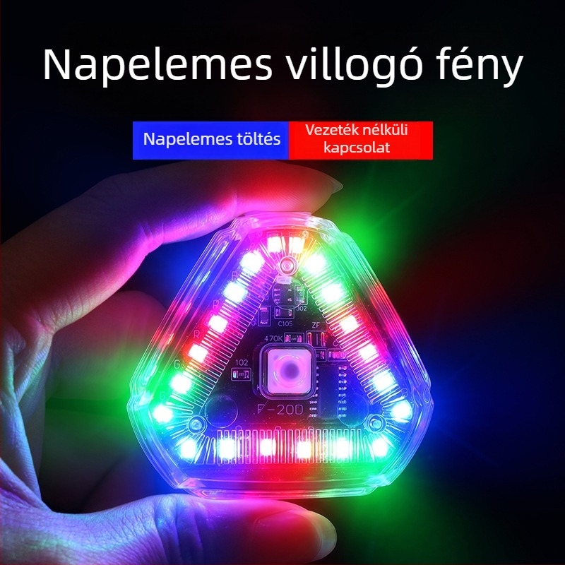 MS-045 strob fény hátsó lámpa elektromos járművekhez és teherautókhoz, 3W, 5V, 0.2A, PC műanyag