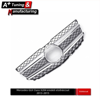 Grille Mercedes-Benz GLK-Class X204 (2013-2015), ABS műanyag, lökhárítóhoz szerelhető, OEM-stílusú, alkatrész-szám: Jxh-bzglk-014