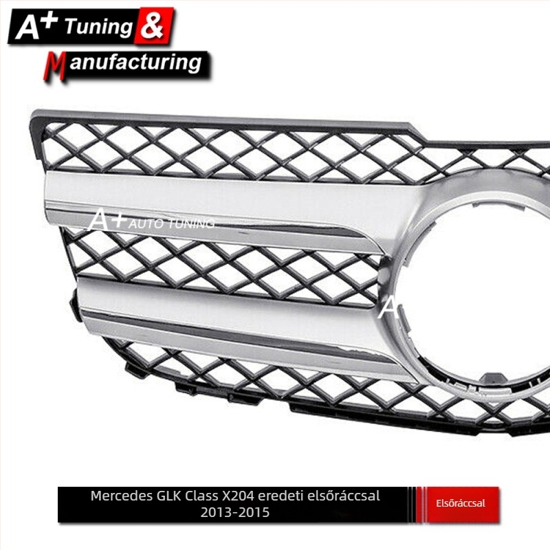 Grille Mercedes-Benz GLK-Class X204 (2013-2015), ABS műanyag, lökhárítóhoz szerelhető, OEM-stílusú, alkatrész-szám: Jxh-bzglk-014