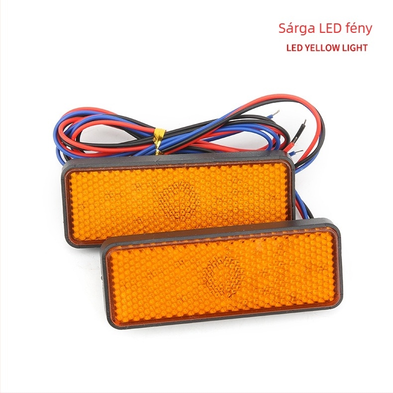 Motorkerékpár téglalap alakú LED-reflektor LED modullal, 12V, 1,5W, 3000K, 50 000 óra élettartam