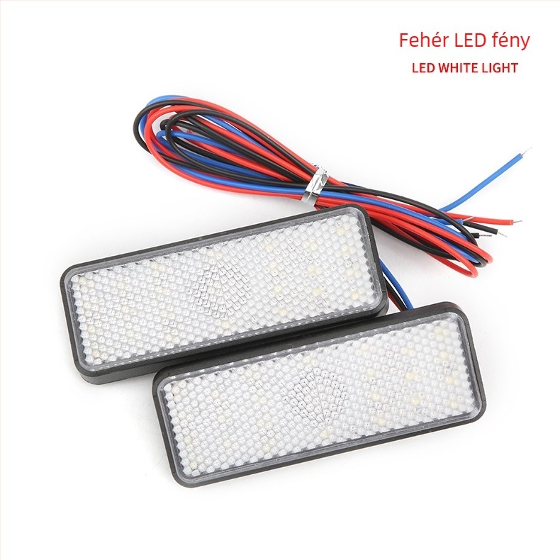 Motorkerékpár téglalap alakú LED-reflektor LED modullal, 12V, 1,5W, 3000K, 50 000 óra élettartam