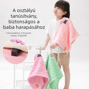 Drizzle korall fleece arctörlő gyerekeknek és babáknak, 150D Cut Velvet, 50-80 g