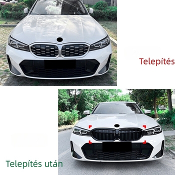 Yaoye Két vonalas középső grille készlet BMW 3 Series G20/G21/G28 LCI 2023+ – Anyag ABS műanyag, Szerelés a lökhárítóhoz, Alkatrész szám 1258, Tömeg 1,6 kg, Kompatibilis modellek: G20/G21/G28 LCI 2023+