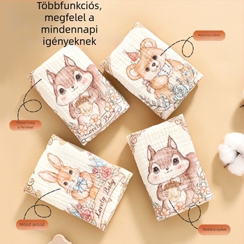 Baba arctörölköző – 100% pamut, mesefigurás minta, varrás és nyomtatás, tömeg kevesebb mint 50 g, Strong Baby