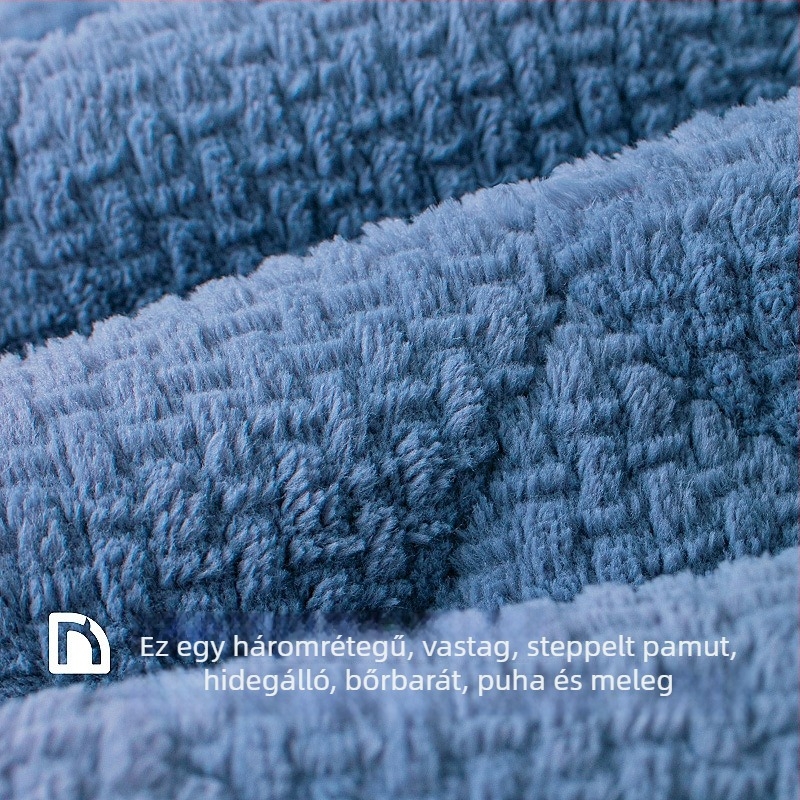 LuLu Cow téli gyerekeknek fiúknak pizsama, flanel, háromrétegű béléses fleece