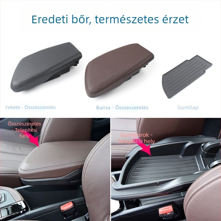 Oukachi BMW X1/X2 Központi tároló doboz készlet – F48/F49/F39/F45/F46 modellekhez, kompatibilis X1/X2 2. sorozat, Termékkódok: 51169387378, 51169317571, 51169359963